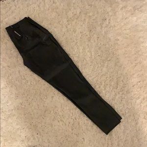 black leather pants
